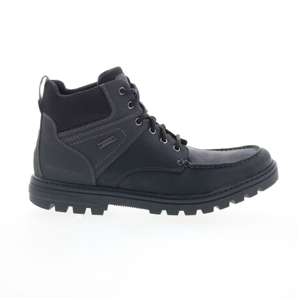 Rockport Mens Weather Ready Moc Toe Boot Black Boots (NWT)